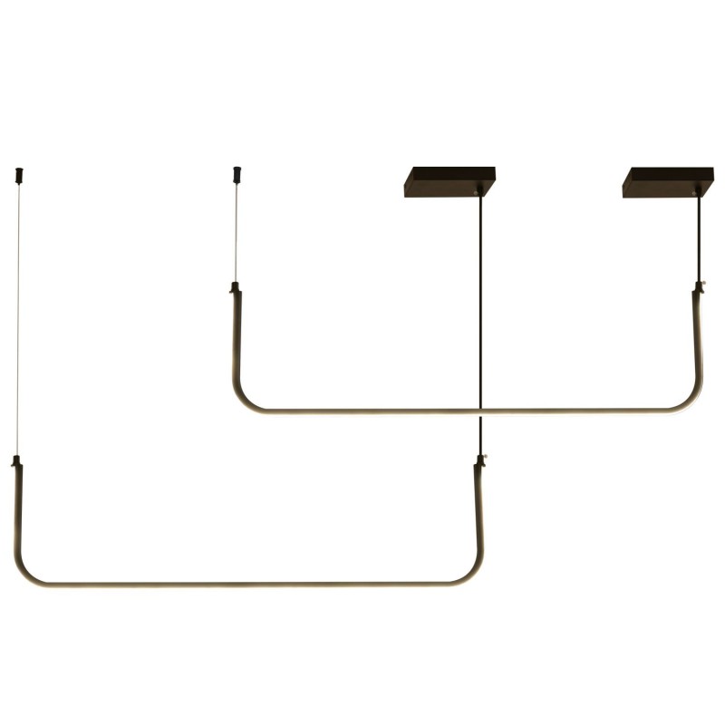 Lampa wisząca -2 led czarna 80 cm MP0095-2