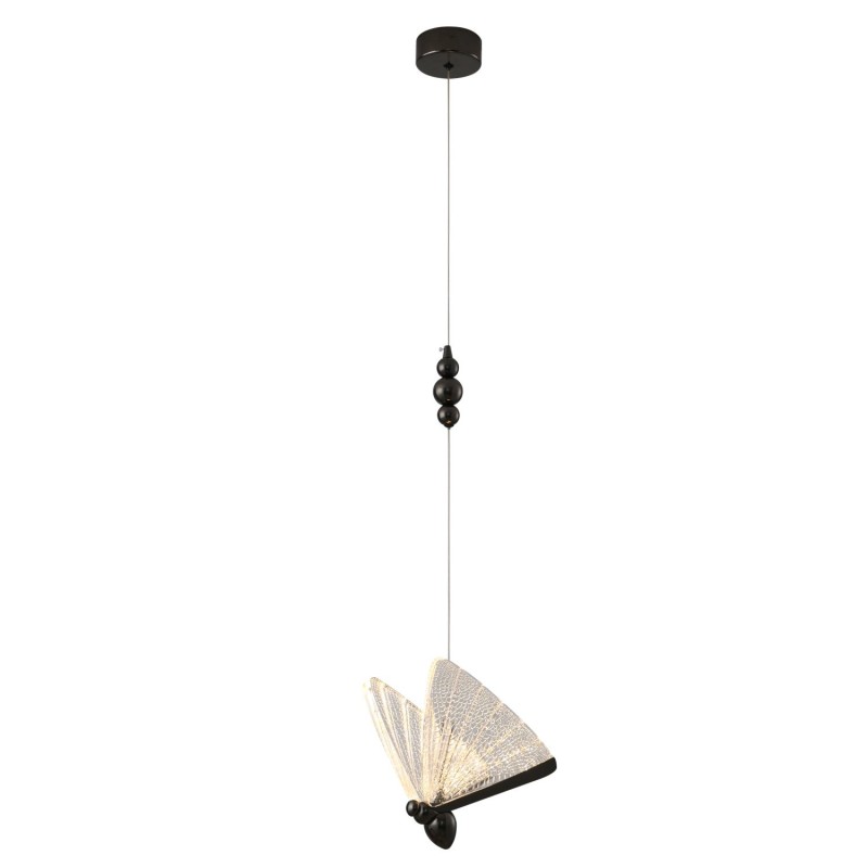 Lampa wisząca  1 LED czarna 21 cm MP0090-1 black