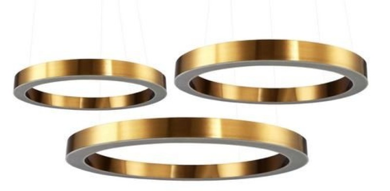 Lampa wisząca  60+80+100 LED mosiądz na 1 podsufitce ST-8848-60+80+100 brass