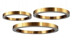 Lampa wisząca  60+80+100 LED mosiądz na 1 podsufitce ST-8848-60+80+100 brass