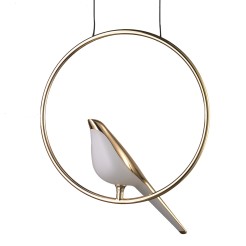 Lampa wisząca PTAK  LED złota 35 cm ST-9008P - 1