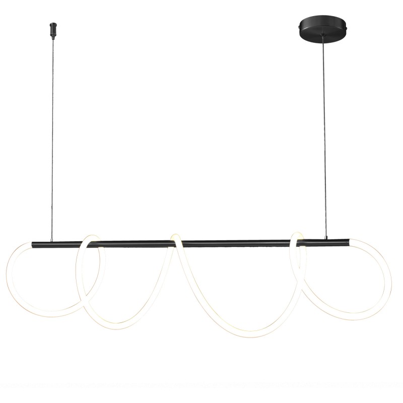 Lampa wisząca  LED czarna 120 cm ST-9282P/L1black