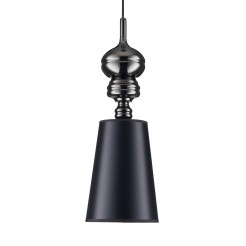 Lampa wisząca -1 czarna 18 cm MP-8846-18 black