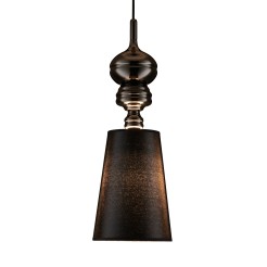 Lampa wisząca -1 czarna 18 cm MP-8846-18 black