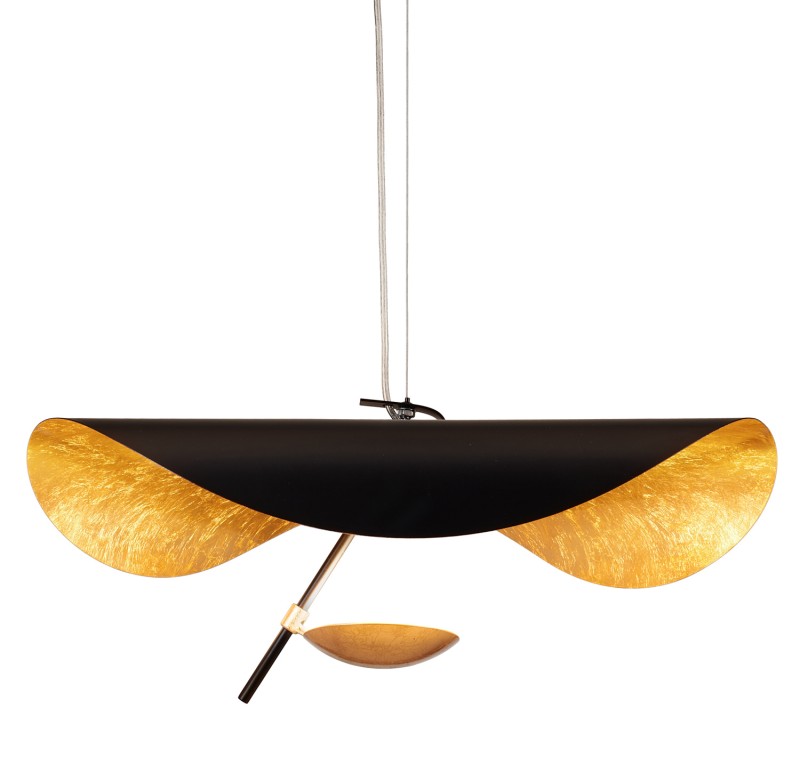 Lampa wisząca  LED czarno złota 60 cm ST-8821P-60