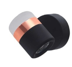 Lampa ścienna  LED czarna 16 cm D9926W black