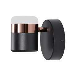 Lampa ścienna  LED czarna 16 cm D9926W black