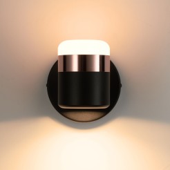 Lampa ścienna  LED czarna 16 cm D9926W black