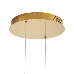 Lampa wisząca  80+80 LED złoty połysk na 1 podsufitce DN924-80+80 gold