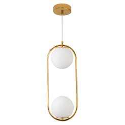 Lampa wisząca  DUO złota 50 cm DP0002-2 gold