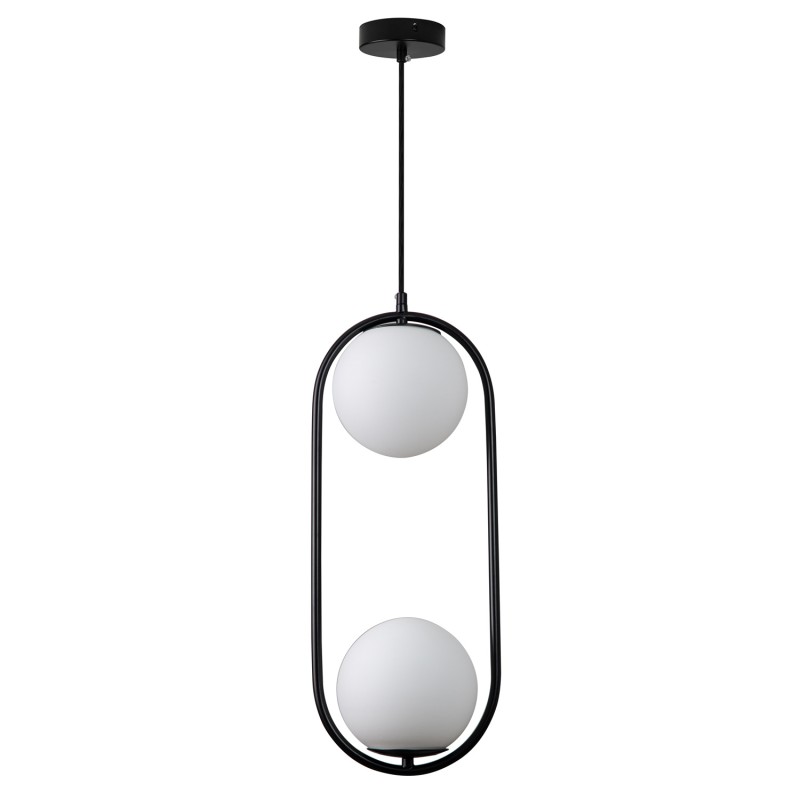 Lampa wisząca  DUO czarna 50 cm DP0002-2 black
