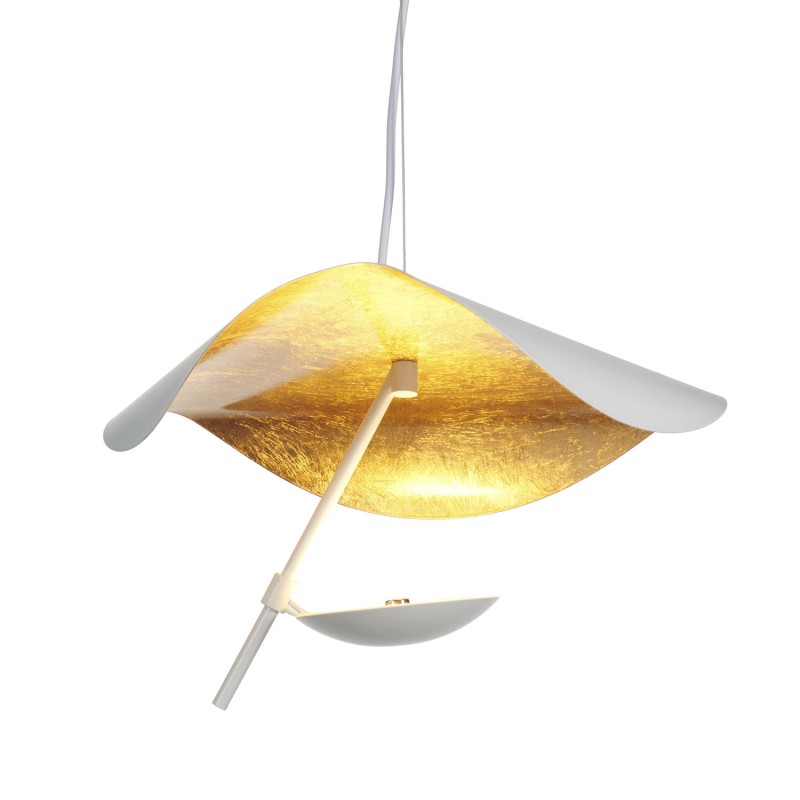 Lampa wisząca  LED biało złota 40 cm ST-8821P-40 WHITE