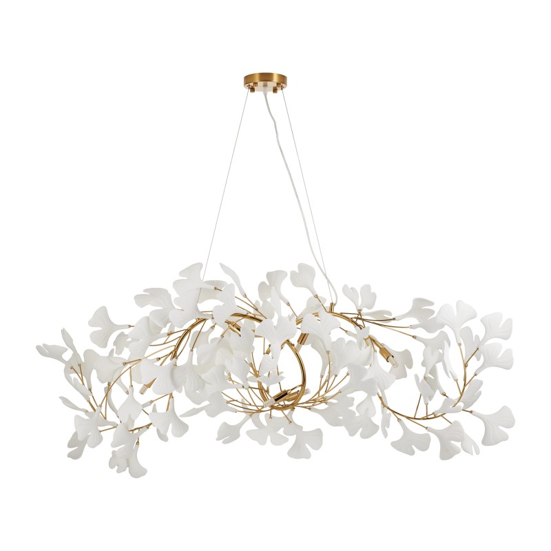 Lampa wisząca  WAVE złoto biała 125 cm XY080P-120