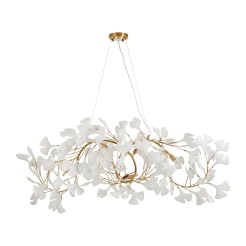 Lampa wisząca  WAVE złoto biała 125 cm XY080P-120