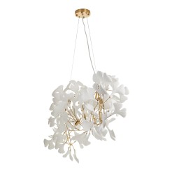 Lampa wisząca  WAVE złoto biała 125 cm XY080P-120