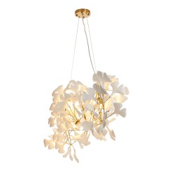 Lampa wisząca  WAVE złoto biała 125 cm XY080P-120