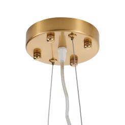 Lampa wisząca  WAVE złoto biała 125 cm XY080P-120