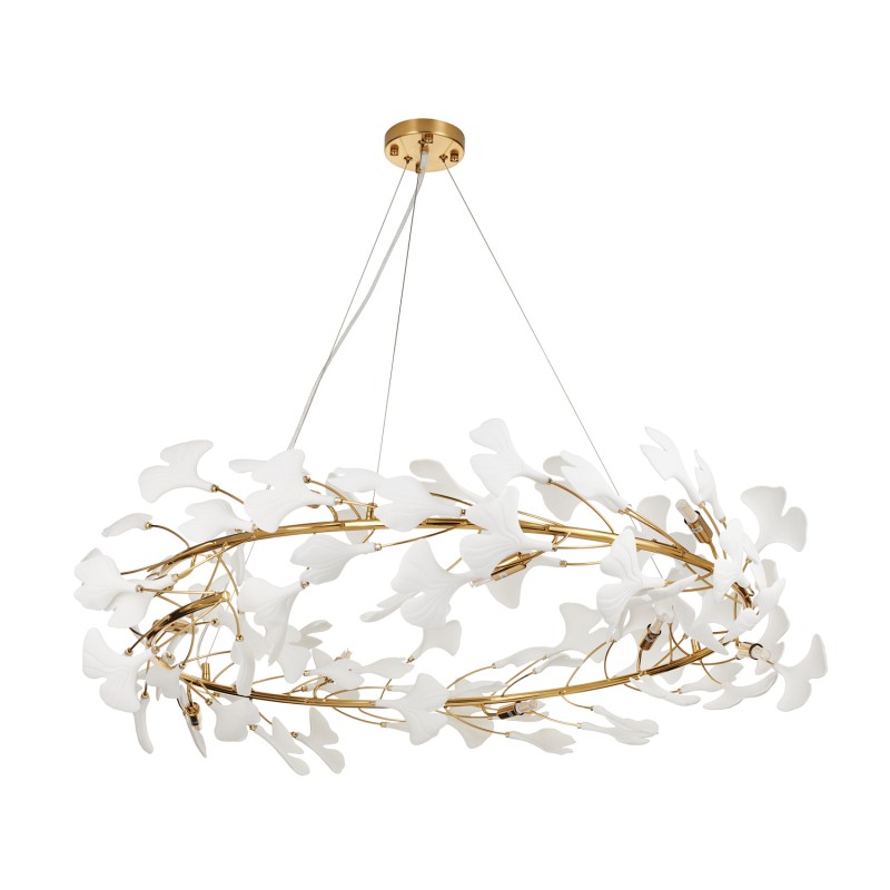 Lampa wisząca  złoto biała 100 cm XY080P-100