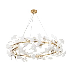 Lampa wisząca  złoto biała 100 cm XY080P-100