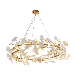 Lampa wisząca  złoto biała 100 cm XY080P-100