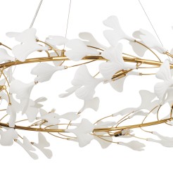 Lampa wisząca  złoto biała 100 cm XY080P-100
