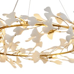 Lampa wisząca  złoto biała 100 cm XY080P-100