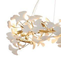 Lampa wisząca  złoto biała 100 cm XY080P-100