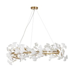 Lampa wisząca  złoto biała 100 cm XY080P-100