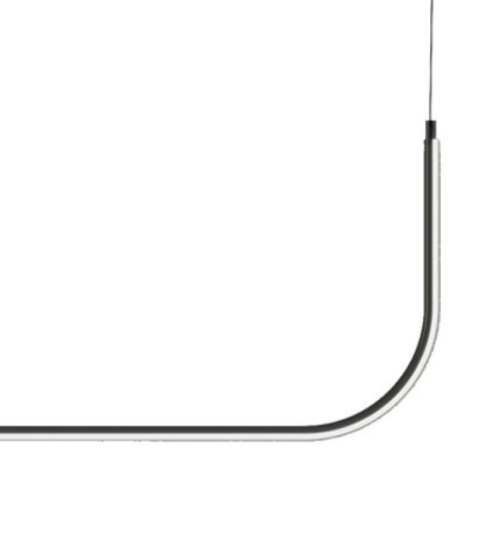 Lampa wisząca -1 LED czarna 80 cm MP0095-L80
