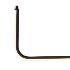 Lampa wisząca -1 LED czarna 80 cm MP0095-L80