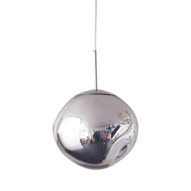 Lampa wisząca  S srebrna 18 cm MP-1239-180 chrome
