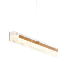 Lampa wisząca -120 LED złoty 120 cm ST-10538P-L120