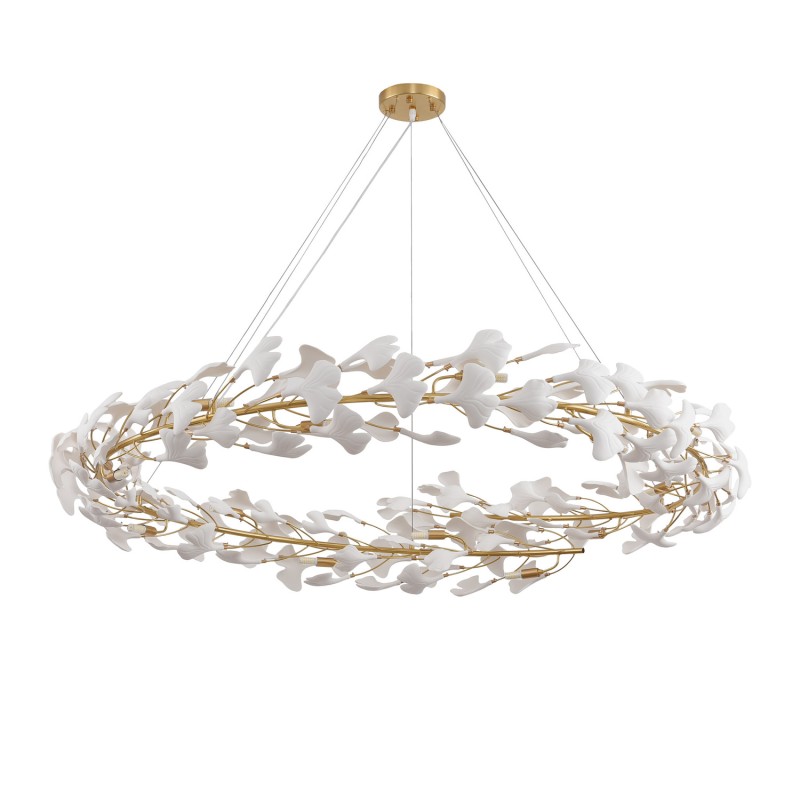 Lampa wisząca  złoto biała 150 cm XY080P-150
