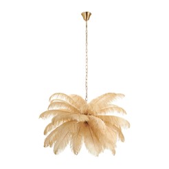 Lampa wisząca  pióra beżowe 100 cm ST-DN127 beige