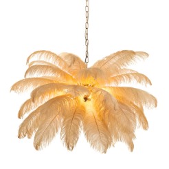 Lampa wisząca  pióra beżowe 100 cm ST-DN127 beige