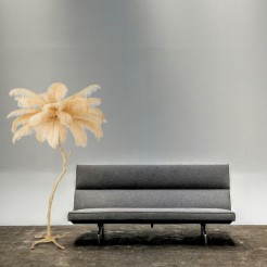 Lampa wisząca  pióra beżowe 100 cm ST-DN127 beige
