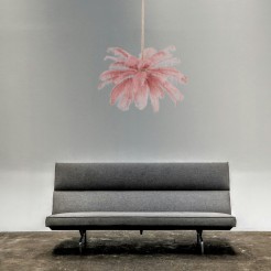 Lampa wisząca  pióra beżowe 100 cm ST-DN127 beige