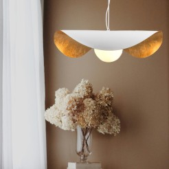 Lampa wisząca  biało złota 40 cm ST-F22020601-D40 white