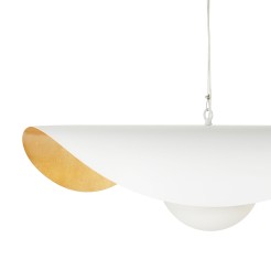 Lampa wisząca  biało złota 40 cm ST-F22020601-D40 white