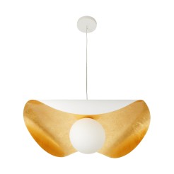 Lampa wisząca  biało złota 40 cm ST-F22020601-D40 white