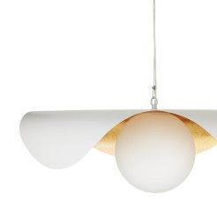 Lampa wisząca  biało złota 40 cm ST-F22020601-D40 white