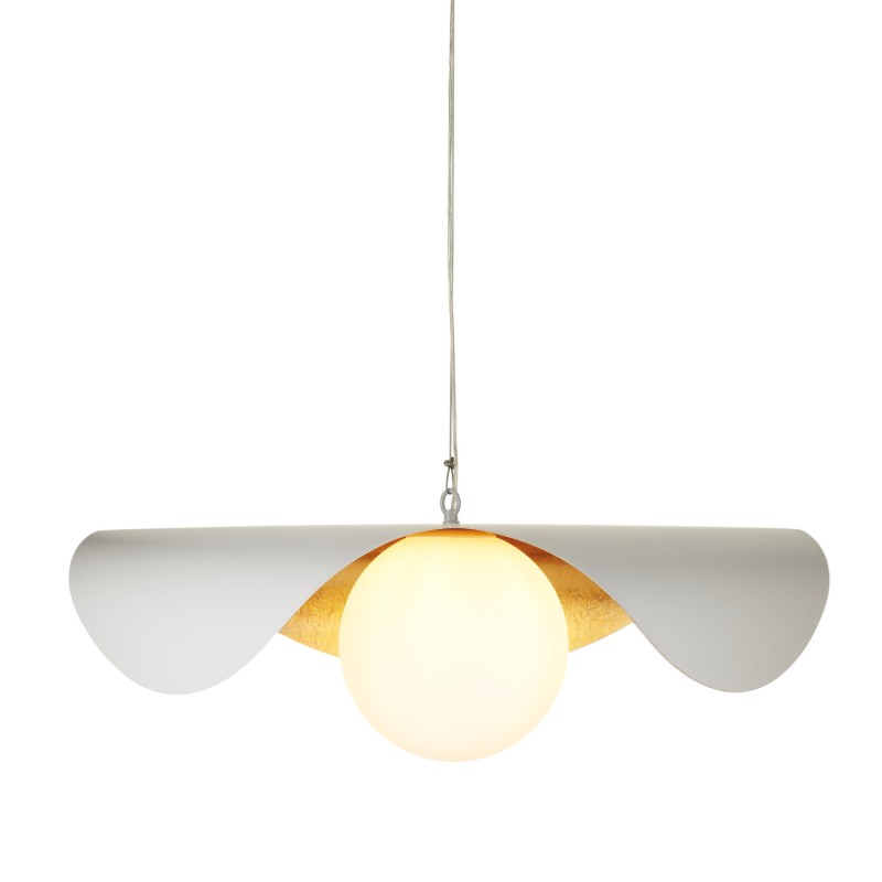 Lampa wisząca  biało złota 80 cm ST-F22020601-D80 white