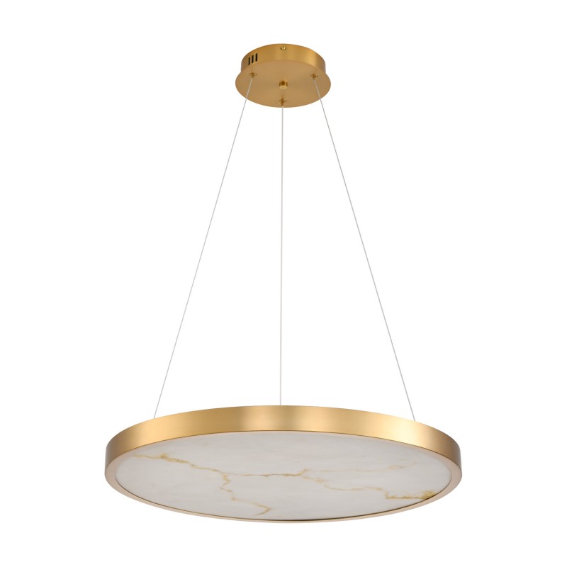 Lampa wisząca  LED złoty alabaster 60 cm ST-MD2407