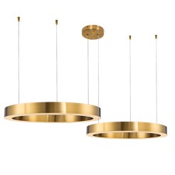 Lampa wisząca  60+60 LED mosiądz na 1 podsufitce ST-8848-60+60 brass