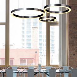 Lampa wisząca  60+60 LED mosiądz na 1 podsufitce ST-8848-60+60 brass