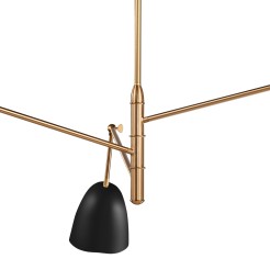 Lampa wisząca  czarna 150 cm ST-8625P black