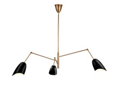 Lampa wisząca  czarna 150 cm ST-8625P black