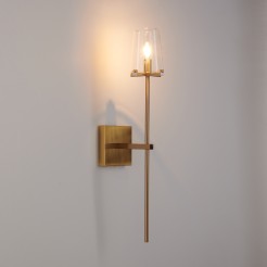 Lampa ścienna CLASSICO złota szklany klosz 62 cm ST-DL8502 gold