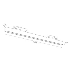 Magnetic track 5mm 20W 4000K ML2150