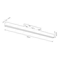 Magnetic track 10mm 15W 3000-6000K ML2174